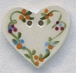 Mill Hill Button - 86133 Floral Heart THUMBNAIL