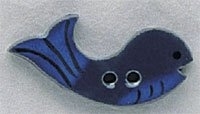 Mill Hill Button - 86139 Whale THUMBNAIL