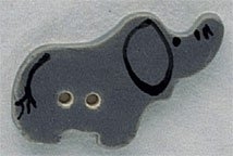 Mill Hill Button - 86140 Elephant THUMBNAIL