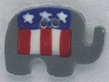 Mill Hill Button - 86201 Contemporary GOP Elephant MAIN