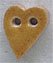 Mill Hill Button - 86254 Small Speckled Gold Folk Heart MAIN