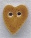 Mill Hill Button - 86262 Medium Gold Speckled Folk Heart MAIN