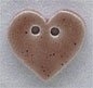 Mill Hill Button - 86266 Small Speckled Brown Heart MAIN