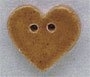 Mill Hill Button - 86267 Small Speckled Gold Heart MAIN