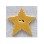 Mill Hill Button - 86290 Large Bright Yellow Star THUMBNAIL