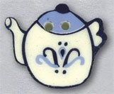 Mill Hill Button - 86332 Delft Blue Teapot MAIN