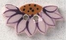 Mill Hill Button - 86337 Half Purple Daisy MAIN