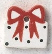 Mill Hill Button - 86346 Petite Present With Red Bow THUMBNAIL