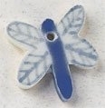Mill Hill Button - 86359 Blue Dragonfly THUMBNAIL