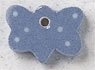 Mill Hill Button - 86361 Petite Blue Butterfly With Polka Dots MAIN