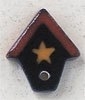 Mill Hill Button - 86365 Petite Navy Birdhouse With Star MAIN
