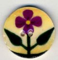 Mill Hill Button - 87019 Jim Shore - Purple Violet on Beige THUMBNAIL