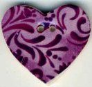 Mill Hill Button - 87035 Jim Shore - Plum Hearts Desire THUMBNAIL
