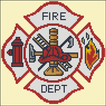 MiniCrossStitch - Fire Dept Emblem MAIN