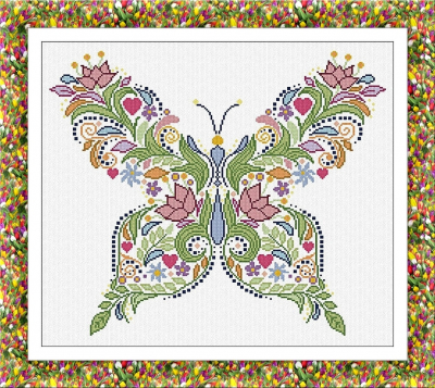 Alessandra Adelaide Needleworks - Butterfly of Flowers MAIN