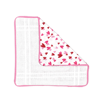 Prefinished Pillow Sham - 18ct Anne Cloth - Hearts (WIN25) MAIN