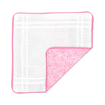 Prefinished Pillow Sham - 18ct Anne Cloth - Calico Pink MAIN