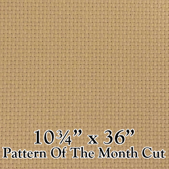 Aida 14ct Dirty - 10 3/4" x 36" Cut - POM Stitched As One Design MAIN