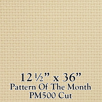 Aida 14ct Lambswool - 12 1/2" x 36" Cut - POM 500 Series Stitched As One Design MAIN