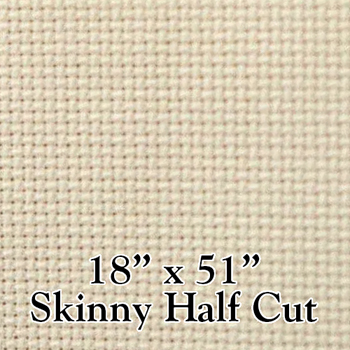 Aida 14ct White Chocolate - Skinny Half (18" x 51") MAIN