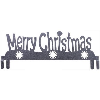12" Merry Christmas Table Stand Header - Charcoal MAIN