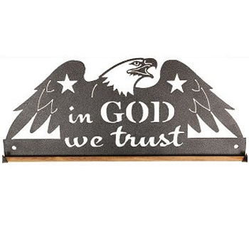 Fabric Holder - 12" In God We Trust (Charcoal) MAIN