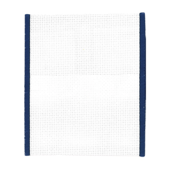 14ct White/Navy Elastic Banding (12" x 5") MAIN