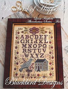 Blackbird Designs - Loose Feathers Abecedarian Series - Five "Bluebird of Happiness" MAIN