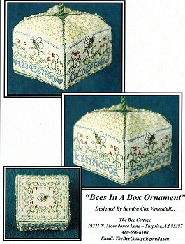 The Bee Cottage - Bees In A Box Ornament MAIN