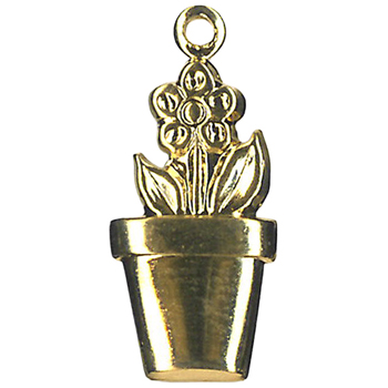 Charm Gold Flowerpot MAIN