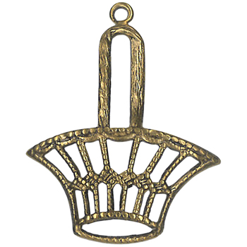 Charm Gold Hanging Basket MAIN