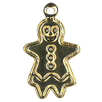 Charm Gold Gingerbread Girl MAIN