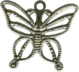 Charm - Butterfly Antique Silver THUMBNAIL