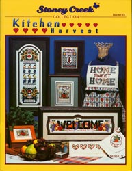 Front cover of Stoney Creek Book 193 Kitchen Harvest with fruit and vegetable cross stitch designs MAIN
