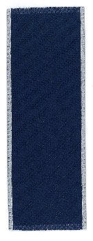 Bookmark - 14ct Navy w/ White Solid Trim MAIN