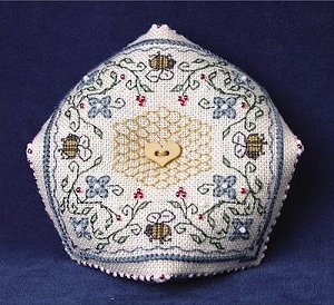 The Sweetheart Tree - Bumblebee Biscornu Pincushion MAIN