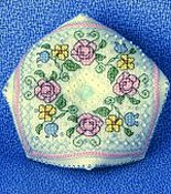 The Sweetheart Tree - Summer Flowers Biscornu Pincushion THUMBNAIL