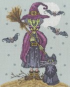 Bothy Threads Kit - All Hallows' Magic (Witch) THUMBNAIL