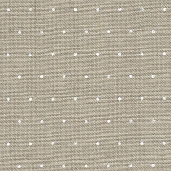 Cashel Linen 28ct Petit Point Raw w/ White Mini Dots MAIN