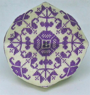 Praiseworthy Stitches - Tulips & Iris Biscornu MAIN