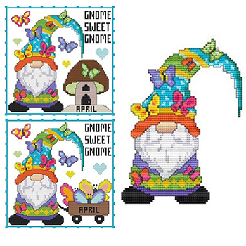 Cross Stitch Wonders - A Year of Gnomes - April MAIN