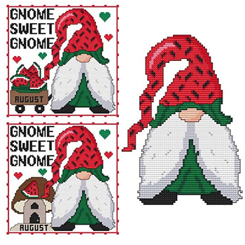 Cross Stitch Wonders - A Year of Gnomes - August MAIN