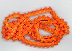 Dames of the Needle - Mini Pom Pom - Fra-Orange MAIN