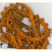 Dames of the Needle - Mini Pom Pom - Canned Pumpkin THUMBNAIL