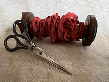 Dames of the Needle - Crinkle Ribbon 1/2 - Ginger Nana MAIN