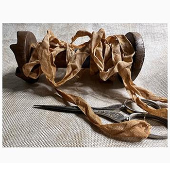 Dames of the Needle - Crinkle Ribbon 1/2 - Truffle Pig MAIN