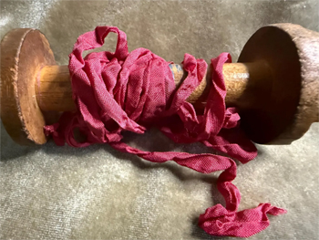 Dames of the Needle - Crinkle Ribbon 1/2 - North Pole MAIN