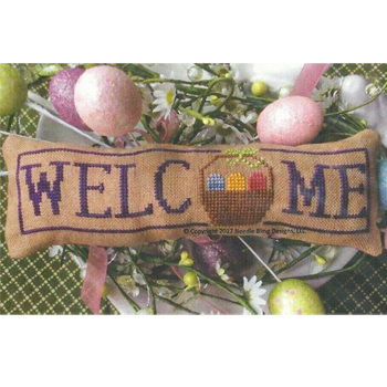 Needle Bling Designs - Wee Welcome's - April Easter Basket MAIN