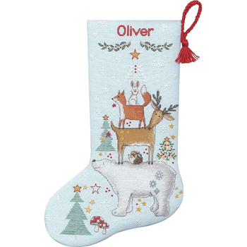 Dimensions Kit - Woodland Stack Stocking MAIN