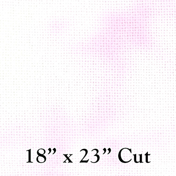 Baby Girl Pink Dyed Fabric 14 Count - 18" x 23" LARGE